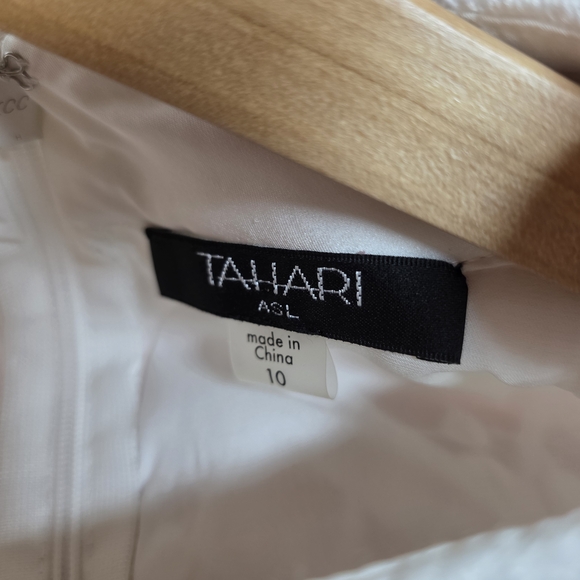 Tahari ASL White Halter Sheath Dress - Picture 10 of 14